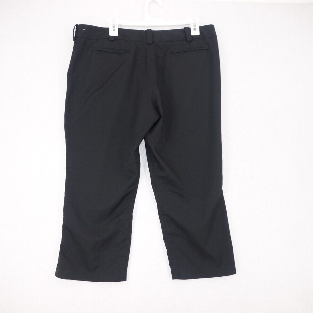 NIKE Golf Capri Pants Dri Fit Tour Performance Black Cropped Stretch Women's 12 - Picture 4 of 7